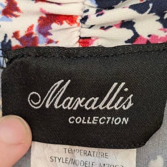 🍁V. Marallis Collection Floral Stretch Top - Picture 7 of 8